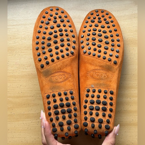 Tod’s for Ferrari Suede Driving Loafers | Burnt Orange | 36.5 EU / 6.5 US - Picture 7 of 10
